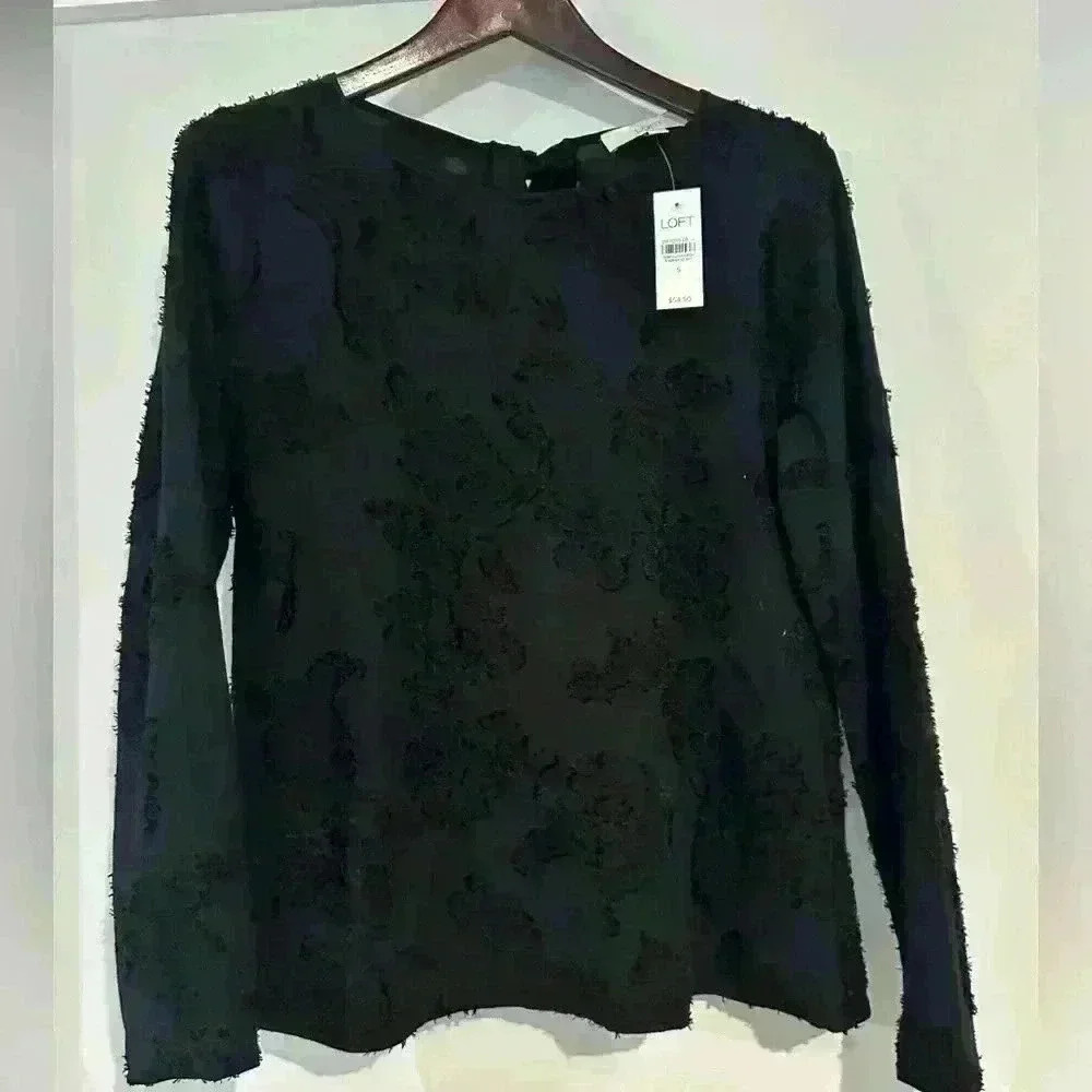 Loft Black tie‎ back top